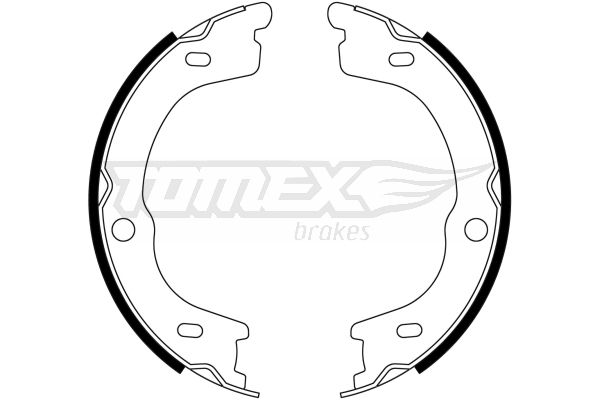 TOMEX BRAKES Bremžu loku komplekts TX 23-13